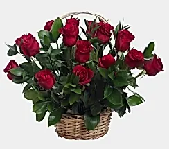 Red Roses Basket